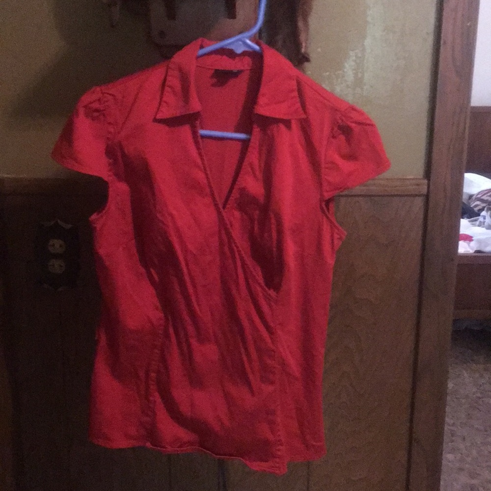 Orange short sleeve top